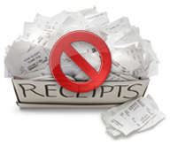 Be green and eliminate paper receipts